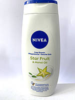 NIVEA Гель-догляд для душу  Крем і карамболь з олією моноі  250 мл / Гель для душа