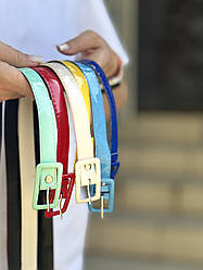 Ремінець лакований вузький "Milano"