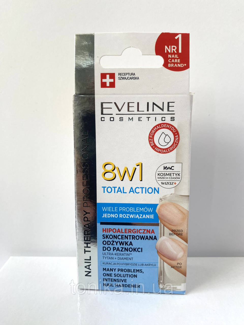 EVELINE 8 в 1 Здорові нігті високоефективний препарат для регенерації нігтів/засобів з догляду за нігтями