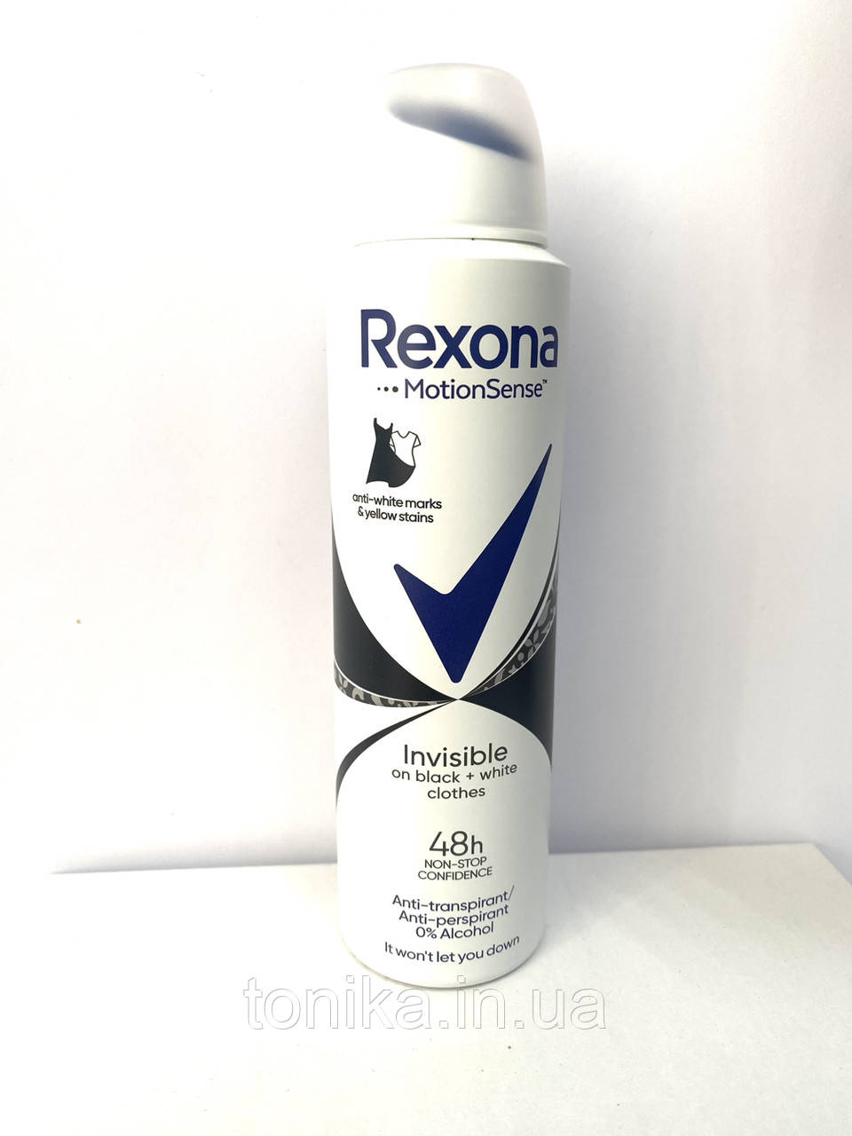 Рікона Невидимий Чорне-біле Rexona Дезодорант-спрей антибактеріальний 150 мл