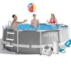 Каркасний басейн Intex 26706-6, 305 x 99 см (4 г/год, 3785 л/год, драбина, тент, підстилка, набір для догляду)