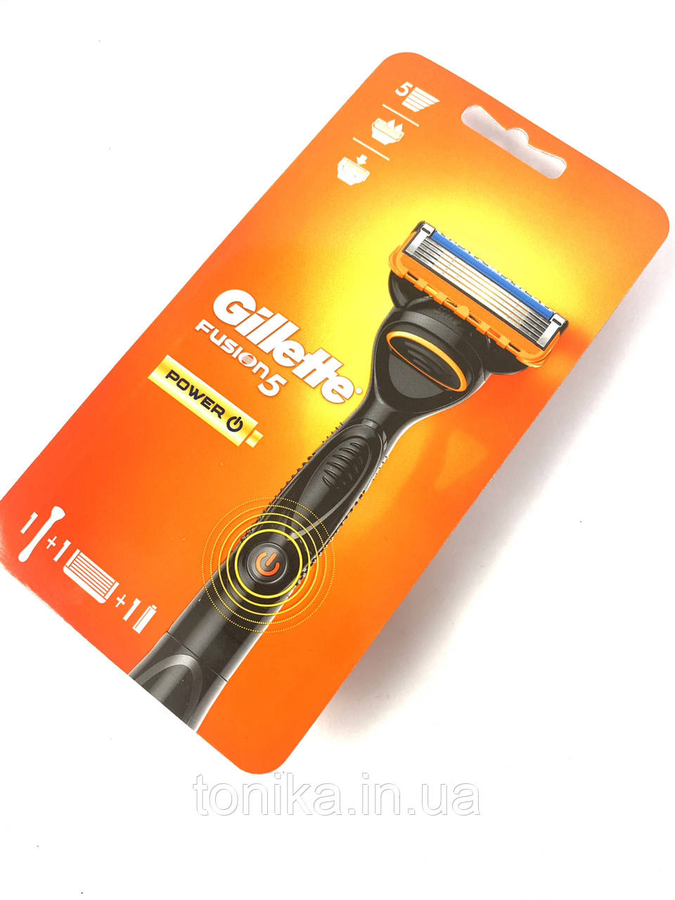 Бритва для гоління Cillette FUSION 5 POWER на батарейці, фото 1