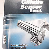ОТПРАВИМ ДАЖЕ 1шт. Gillette Sensor Excel картридж для гоління 1 шт. поштучно, фото 2