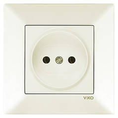 Розетка без заземлення Viko Meridian кремова (90970207-WH)