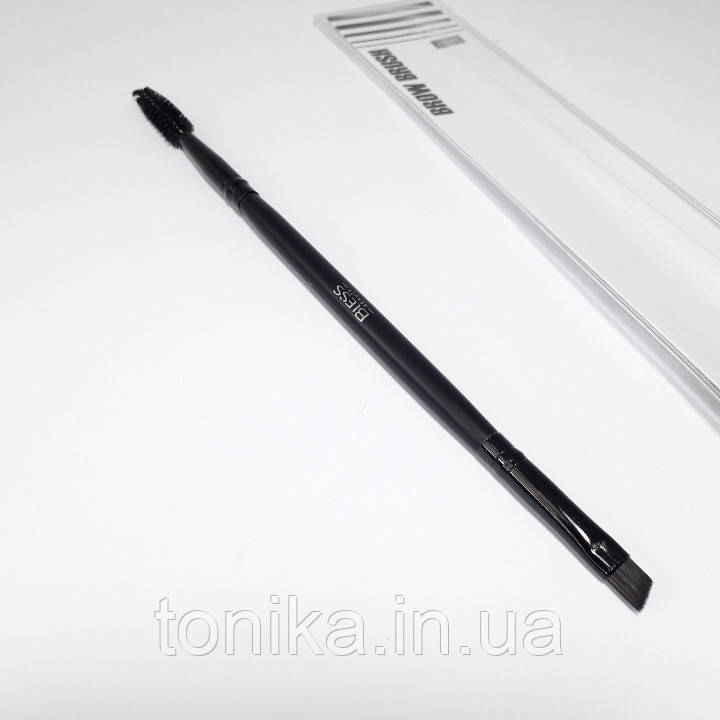 Кисть професійна двостороння для макіяжу брів 17 см /Пензлі, фото 1