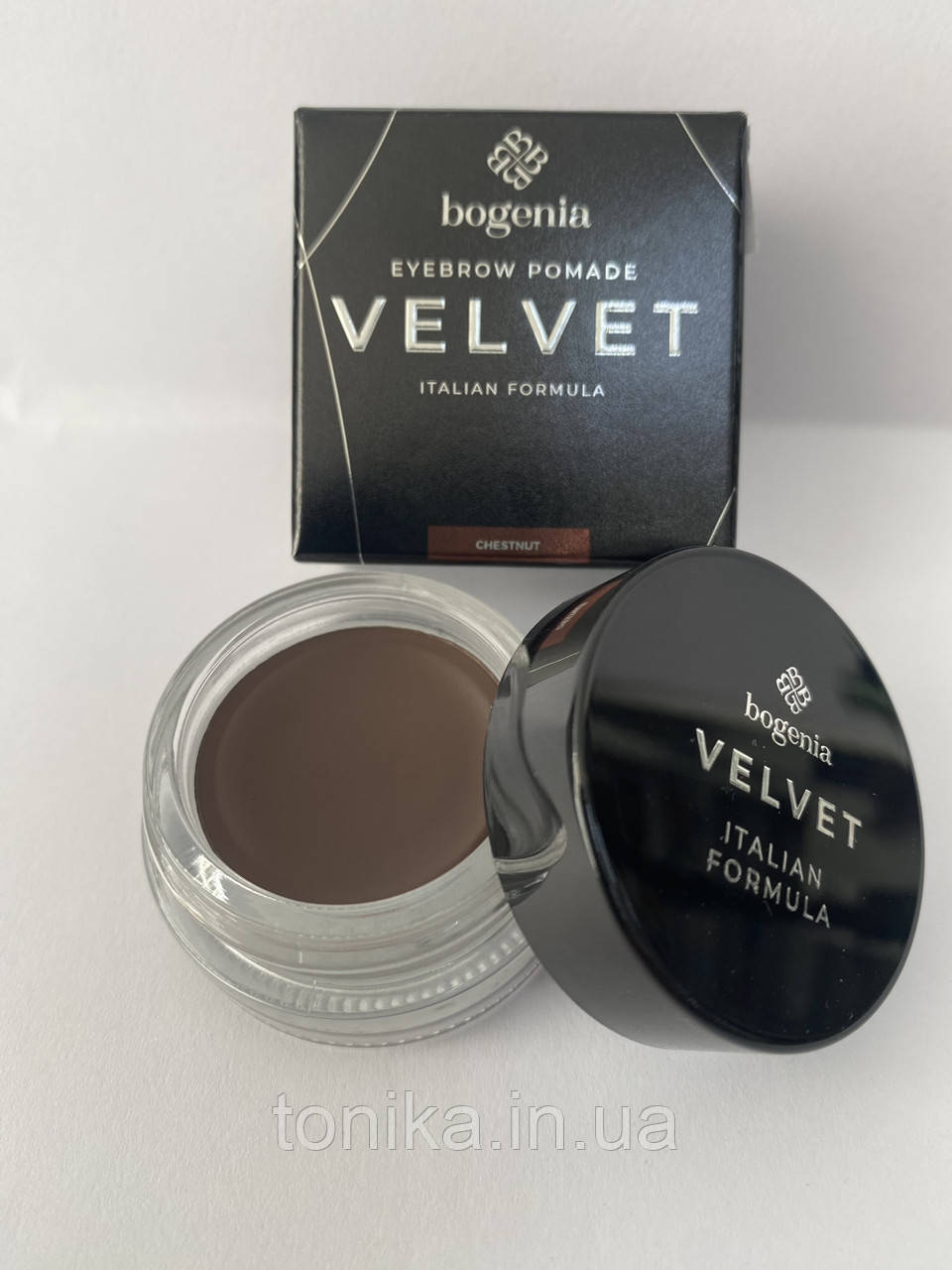 Помада для брів Bogenia Velvet 105 Chestnut, фото 1