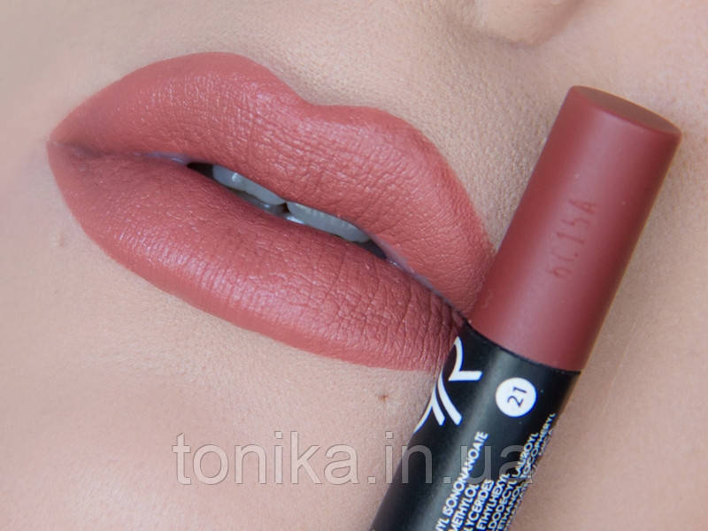 Матова помада-олівець тон 21 Golden Rose MATTE LIPSTICK CRAYON/Туреччина