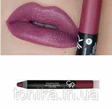Матова помада-олівець тон 19 Golden Rose MATTE LIPSTICK CRAYON/Туреччина