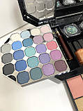 Косметичний Набір для макіяжу тіні/румуна/пудра/блиск для очей/лак для нігтів/палістру для макіяжу, фото 2