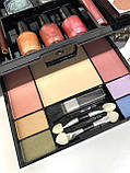 Косметичний Набір для макіяжу тіні/румуна/пудра/блиск для очей/лак для нігтів/палістру для макіяжу, фото 4