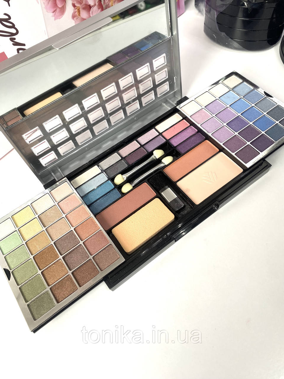 Косметический Набор для макияжа тени / румуна / пудра/ Палитра для макияжа, фото 1