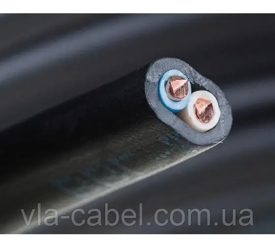 Провід кабель ВВГ нг п 2х1.5 мідний моноліт Одеса ГОСТ (бухта 100м), фото 1