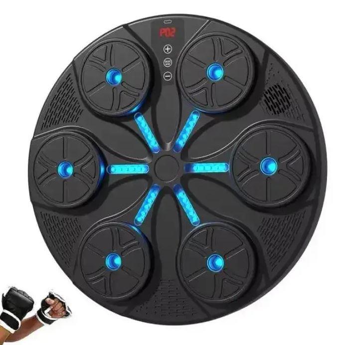 Тренажер для боксу з LED-підсвіткою Панель для боксу музична із шістьма мішенями