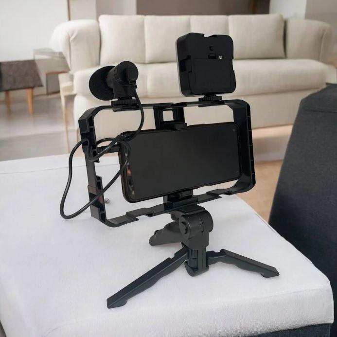 Набір для відеоблогерів з телефонною клітиною VIDEO-MAKING AY-49X з кільцевою лампою та мікрофоном