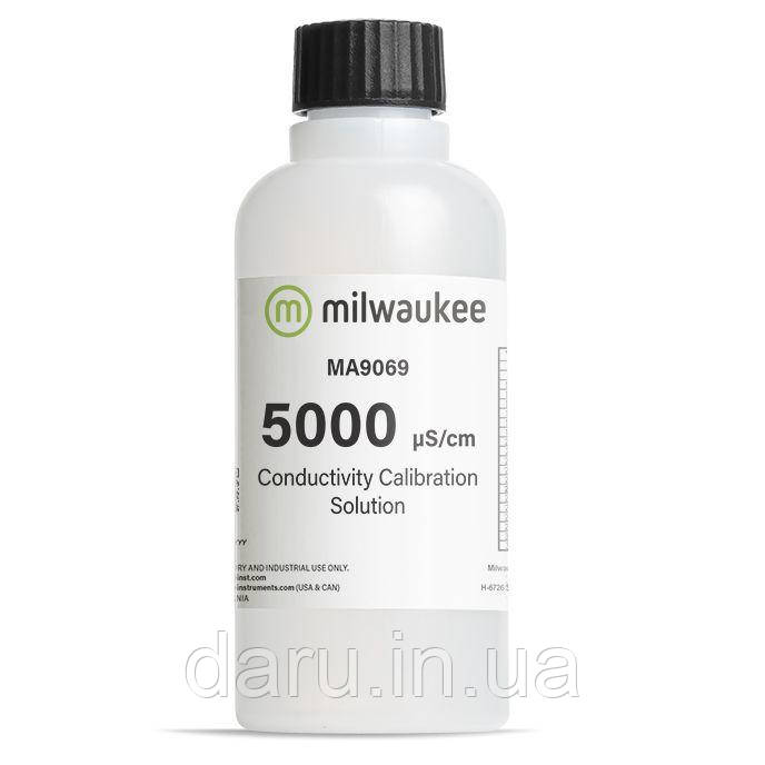 Розчин калібрувальний Milwaukee MA9069, 5000 μS/cm електропровідності 230 мл, Угорщина, фото 1