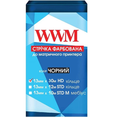Стрічка до принтерів WWM 13мм х 30м (M13.30H), фото 1