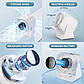 Портативний мінівентилятор WT-F87 White, фото 4