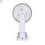 Акумуляторний вентилятор з прищіпкою, 5 швидкостей, 3 режими світла, USB Type-C, 1200мАч, фото 8