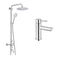 Набір 2 в 1 душова система Kroner Edelstahl Klassisch-ESG063 + змішувач Edelstahl Klassisch-ESG010