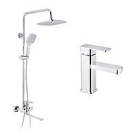 Набор 2 в 1 душова система Kroner Armada-C067 + змішувач Ems-C010