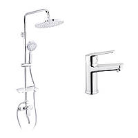 Набор 2 в 1 душова система Kroner Armada-C064K + змішувач Hagen-C010