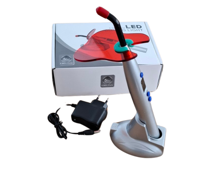 Стоматологічна бездротова фотополімерна лампа Curing Light LED колір сірий, фото 1