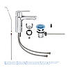 Змішувач для раковини Grohe QuickFix Get M-Size 23454000, фото 5
