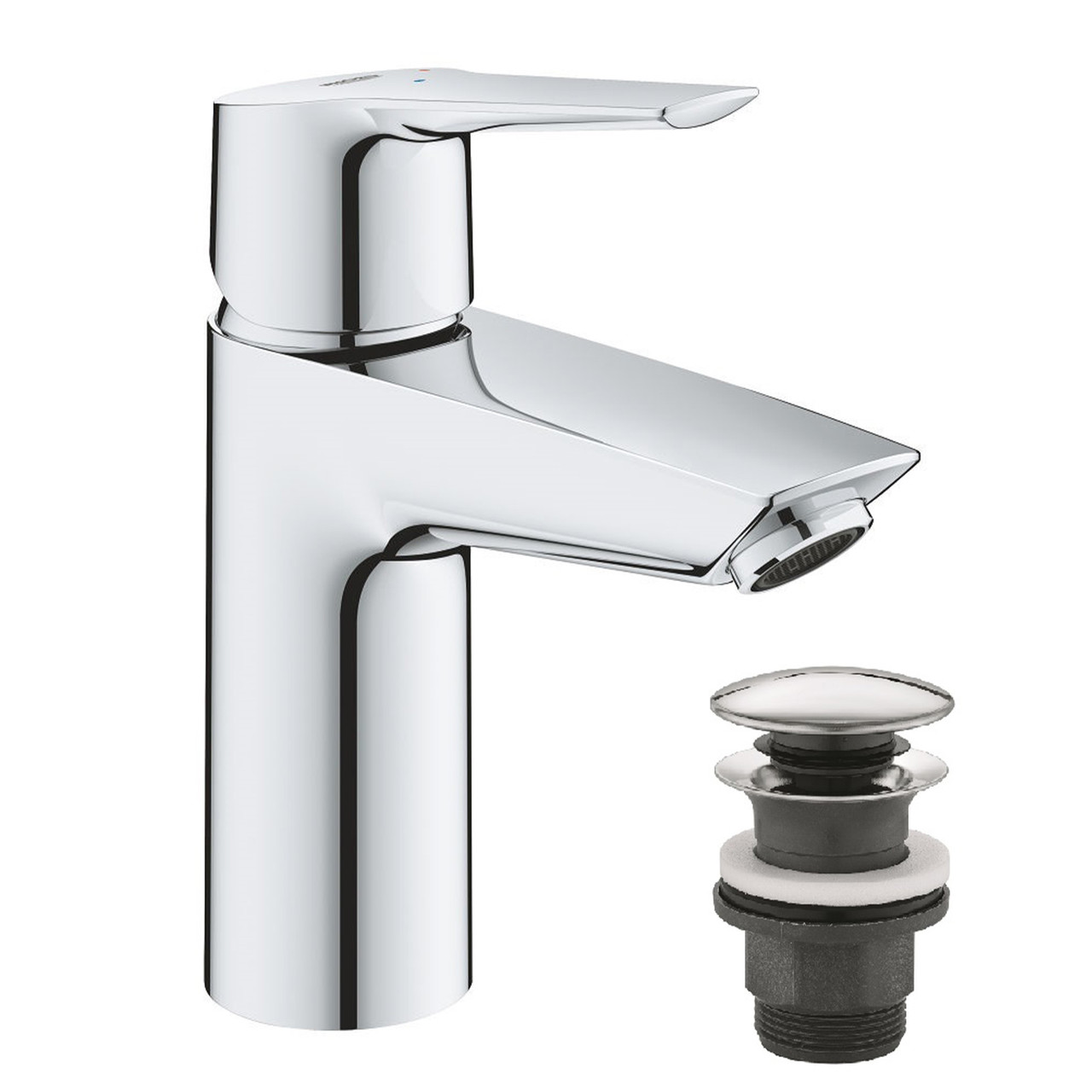 Змішувач для раковини Grohe QuickFix Start S-Size 23551002 з донним клапаном