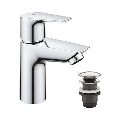 Змішувач для раковини Grohe QuickFix Start Edge S-Size 23898001 з донним клапаном