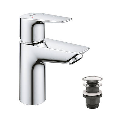 Змішувач для раковини Grohe QuickFix Start Edge S-Size 24199001 з донним клапаном