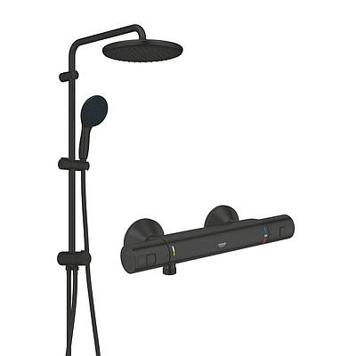 Змішувач термостатичний для душу Grohe QuickFix Start Black UA303908T2