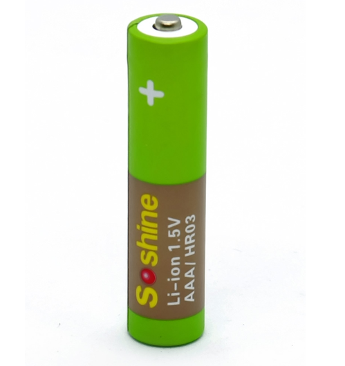 Акумулятор Soshine Li-ion R03 730mAh AAA 10440 USB 1.5V (Зелений)