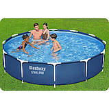 Басейн каркасний 16в1 Bestway 56681 366 x 76 см + машина для створення бульбашок, фото 10