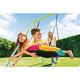 Гойдалка Intex 44125 Гніздо лелеки, 235 x 254 x 200 см - зелено-синя, фото 4