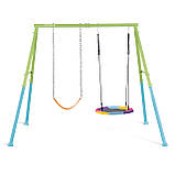 Гойдалка Intex 44125 Гніздо лелеки, 235 x 254 x 200 см - зелено-синя, фото 9