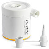 Матрац надувний Intex 64097 з електронасосом 191x76 см, салатовий, фото 2