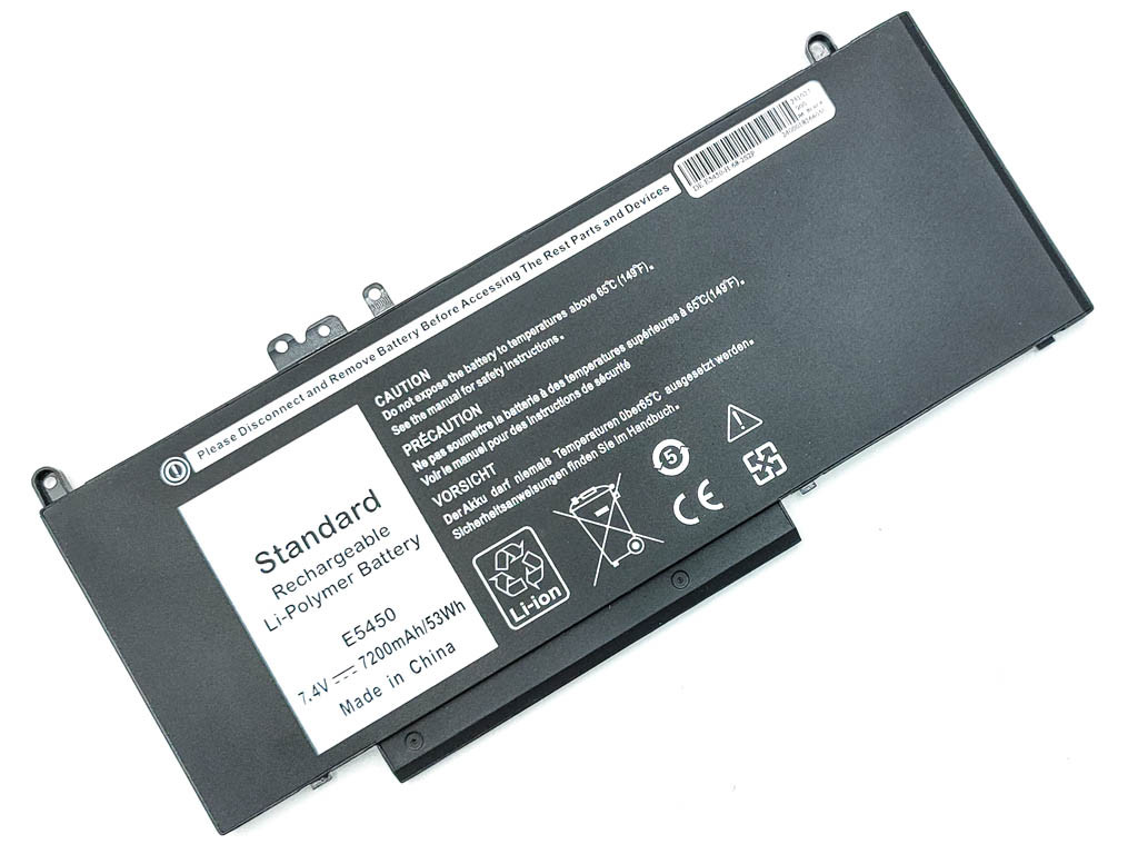 Батарея G5M10 для ноутбука Dell Latitude E5250, E5450, E5550 (8V5GX R9XM9 WYJC2 1KY05) (7.4V 7200mAh 53Wh), фото 1