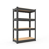 Стелаж Бюджет КМ 900х600х300меттс, 175 кг/полиця, 4 полиці, МДФ, фарбований, металевий