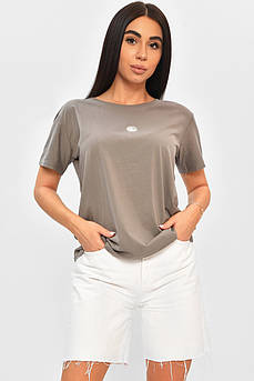 Футболка жіноча сірого кольору р.42-46 203542M