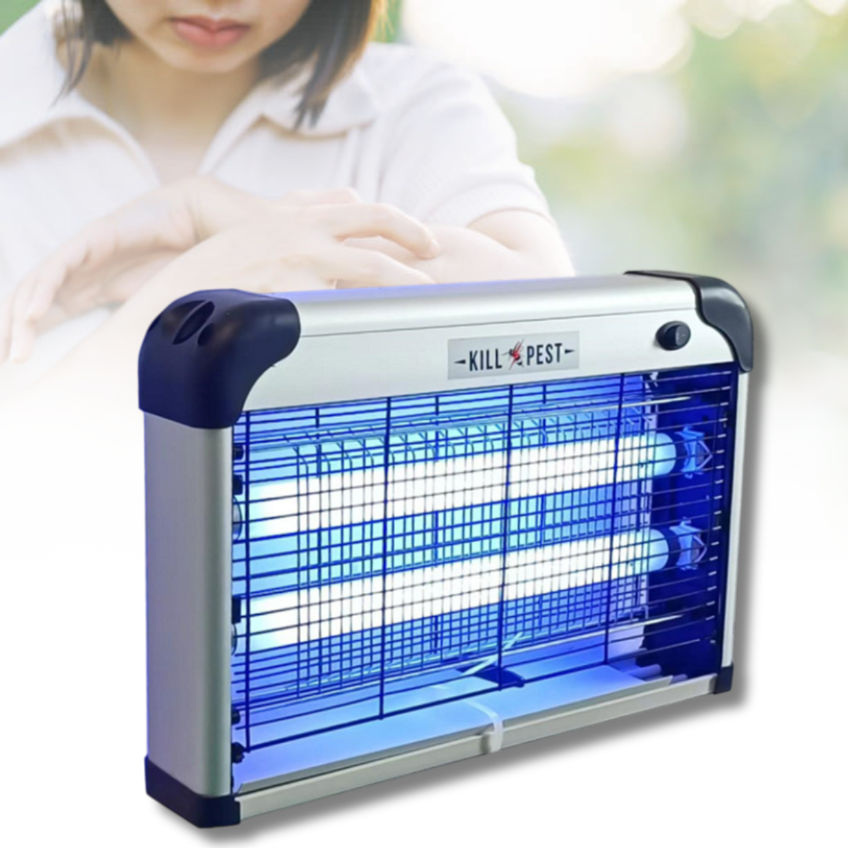 Лампа-знищувач комах MA549 із синьо-фіолетовим світлом Mosquito killer lamp 20 Вт