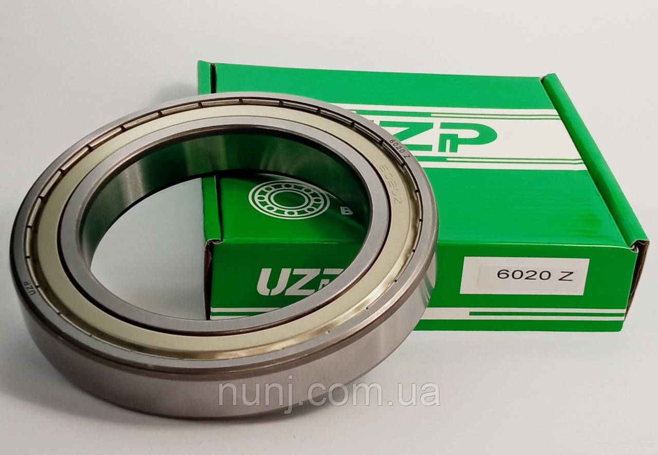 Підшипник 6020-Z UZP (60120) розміри: 100*150*24 кульковий радіальний закритий, фото 1