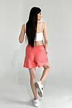 Літній костюм для вагітних та годуючих з сорочкою і шортами коралового кольору S, фото 7