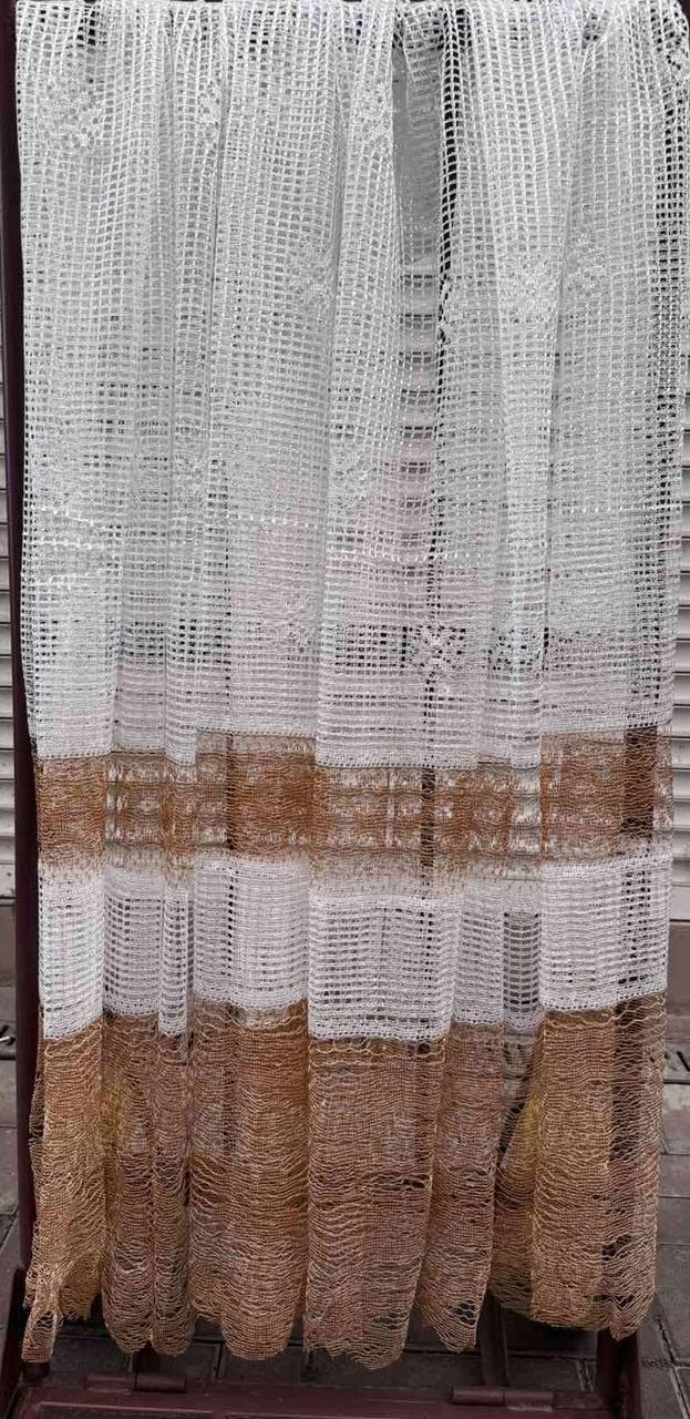 Тюль сетка коротка для кухни, высота 1,5 м ширина наборная