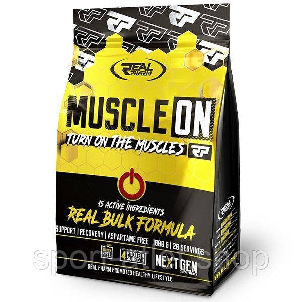 Гейнер Real Pharm Muscle ON, 1 кг - Банан, фото 1