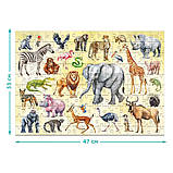 Пазл DoDo Монтессорі Тварини Сафарі 300628, фото 6