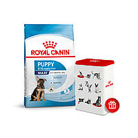 Корм для цуценят великих порід ROYAL CANIN MAXI PUPPY 4 кг + контейнер для зберігання сухого корму в подарунок