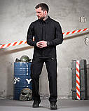 Тактичний костюм міський чорний URBAN з еластичної тканини T800 ПП7691 ТМ, фото 2