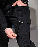 Тактичний костюм міський чорний URBAN з еластичної тканини T800 ПП7691 ТМ, фото 7