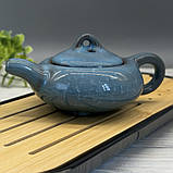 Чайний набір глиняний набір для китайської чайної церемонії Блакитний чайник, фото 2