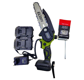 Міні-пила акумуляторна безщіткова безключова 20В 2А·год 6" ELTOS АПЦ-20/6-2 BL (кейс, 2 АКБ, ЗУ), фото 3